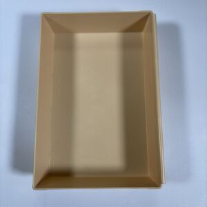 Vintage Rubbermaid Hard Plastic Interlock Drawer Organizers JBI 2916 Tan 9x6”
